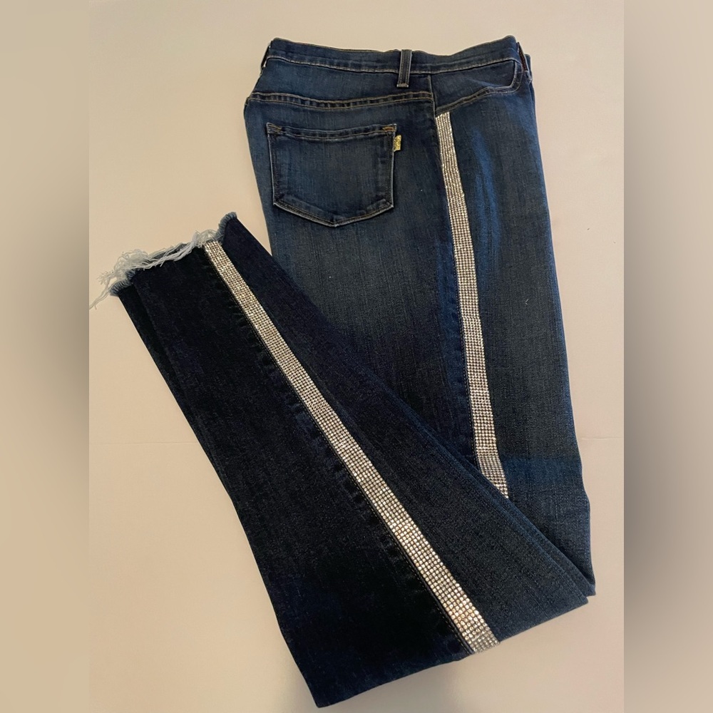 Women's Vibrant M. i. U. - High Rise Jeans with Rhinestone Tuxedo sides
